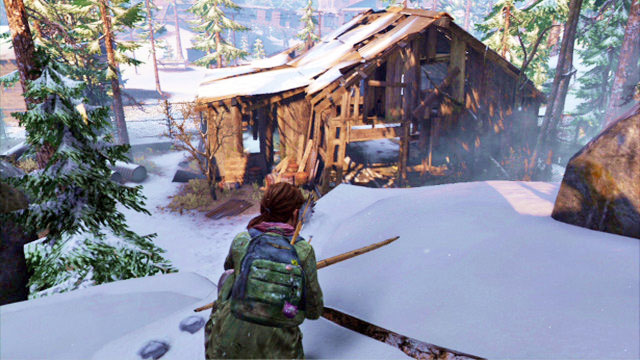 After you get over the wooden fence, you will reach a dilapidating chalet - The Hunt | Lakeside Resort | The Last of Us Walkthrough - Lakeside Resort - The Last of Us Guide