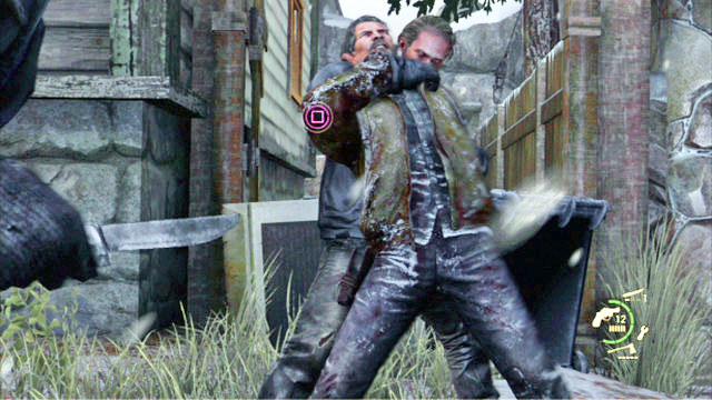Once you do that, you will be grabbed by one of the bandits - Cabin Resort | Lakeside Resort | The Last of Us Walkthrough - Lakeside Resort - The Last of Us Guide