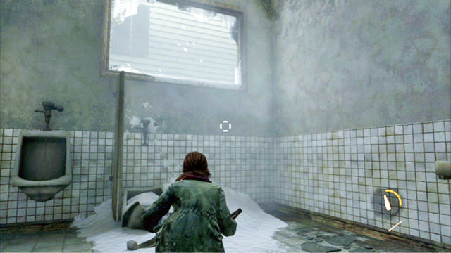 There is an opened window there which you can leave through - Cabin Resort | Lakeside Resort | The Last of Us Walkthrough - Lakeside Resort - The Last of Us Guide