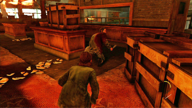 After the third jab, the man will stop ignoring you - Cabin Resort | Lakeside Resort | The Last of Us Walkthrough - Lakeside Resort - The Last of Us Guide