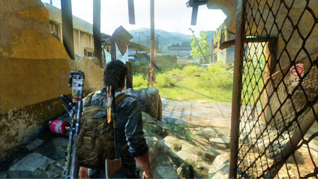 After a short cutscene, walk through the door to the left and go ahead until you reach a depot platform - Highway Exit | Bus Depot | The Last of Us Walkthrough - Bus Depot - The Last of Us Guide