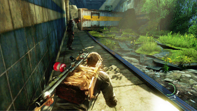 A bit ahead, there is a clocker waiting for you - Underground Tunnel (text & map) | Bus Depot | The Last of Us Walkthrough - Bus Depot - The Last of Us Guide