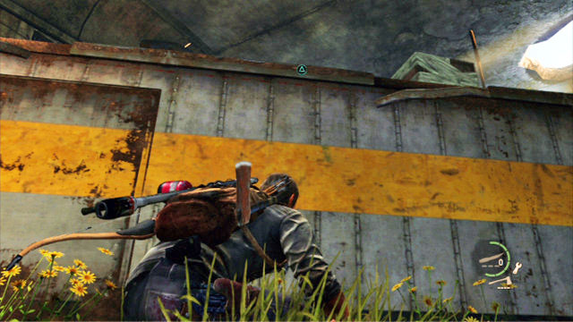 The girl will throw down crate for you to climb over to the roof - Underground Tunnel (text & map) | Bus Depot | The Last of Us Walkthrough - Bus Depot - The Last of Us Guide