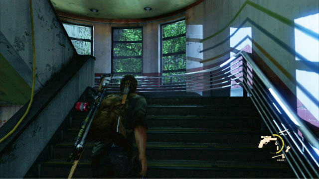 Once the man dies, walk through the door opened ajar and barricade it from the other side - The Hospital (text & map) | The Firefly Lab | The Last of Us Walkthrough - The Firefly Lab - The Last of Us Guide