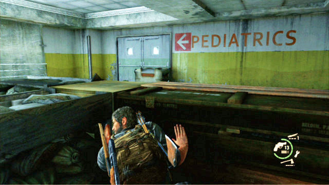 The next one is waiting a few steps ahead - The Hospital (text & map) | The Firefly Lab | The Last of Us Walkthrough - The Firefly Lab - The Last of Us Guide
