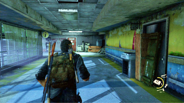 At the other side, there is a long corridor which will lead you to the operating room - The Hospital (text & map) | The Firefly Lab | The Last of Us Walkthrough - The Firefly Lab - The Last of Us Guide