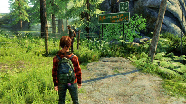 After the chapter starts, follow Joel - Epilogue | Jackson | The Last of Us Walkthrough - Jackson - The Last of Us Guide