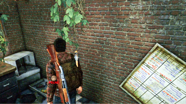 Darin befindet sich die Karte an der Wand – The Last of Us: Tommys Dam, Artefakte und Anhänger – Artefakte und Anhänger – The Last of Us Guide