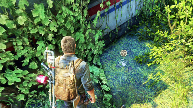 Hinter dem Fahrzeug befindet sich ein weiterer Anhänger – The Last of Us: Bus Depot, Artefakte und Anhänger – Artefakte und Anhänger – The Last of Us Guide