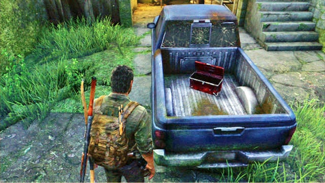 Sie finden sie im Pick-up-Truck links neben dem Eiswagen – The Last of Us: Suburb, Trainingshandbücher, Werkzeuge – Trainingshandbücher und Werkzeuge – The Last of Us Guide