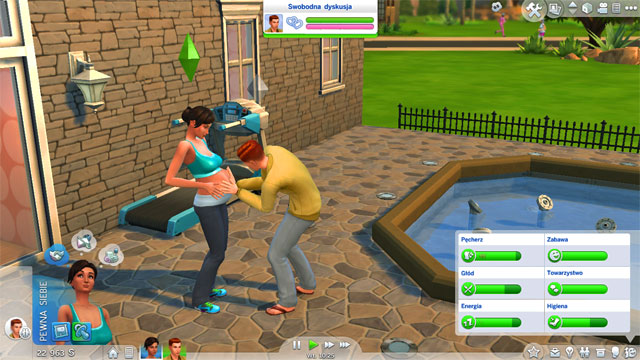 The duration of the pregnancy is 3 days - each day is another trimester, At first, the Sim woman feels uncomfortable, due to her morning nausea - Parenthood | The Sim Environment - The Sim Environment - Sims 4 Guide