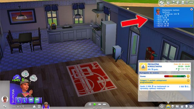 Additionally you will receive daily royalties for app which you have made and you have to receive 250 Simoleons from these royalties - The Sims 4: Criminal - promotion, working hours, earnings - Careers / jobs tracks - Sims 4 Guide