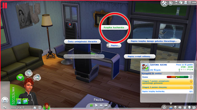 You will become an Executive Chef (9 A) and you will have to learn the 7th level of Gourmet Cooking - Culinary | Career tracks - Careers / jobs tracks - The Sims 4 Game Guide