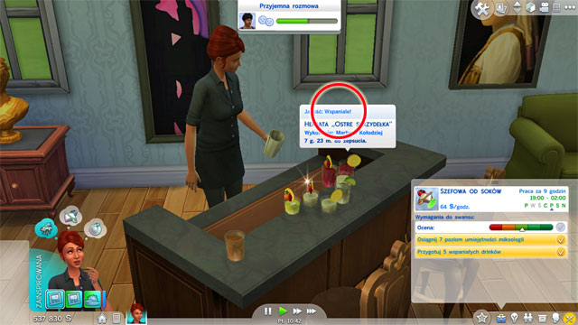 You will become a Juice Boss (7 B) - Culinary | Career tracks - Careers / jobs tracks - The Sims 4 Game Guide