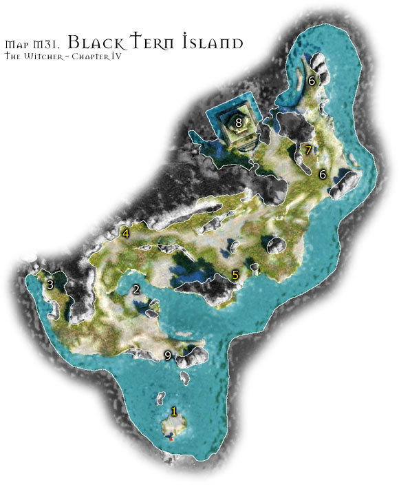1 - Map M31 - Black Tern Island | Walkthrough - Maps | Chapter IV - The Witcher Game Guide & Walkthrough