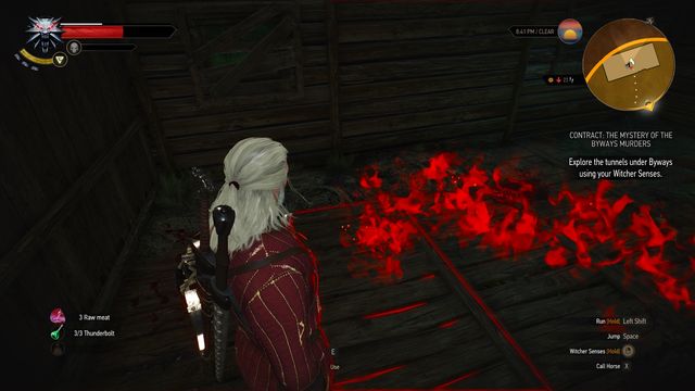 The blood smell will lead you to entrance to ancient tunnels. - The Witcher 3 Wild Hunt: Witcher contracts, Crows Perch - list, walkthrough - Crows Perch - The Witcher 3 Wild Hunt Guide