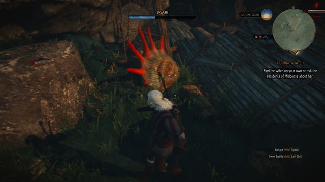 If you take the treasure and swim away quickly, the drowners shouldnt bother you too much. - The Witcher 3 Wild Hunt: Treasure hunt, Midcopse - walkthrough - Midcopse - The Witcher 3 Wild Hunt Guide
