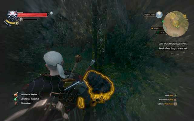 Fiend dung - Witcher contracts in Crookback Bog - Crookback Bog - The Witcher 3 Wild Hunt Guide & Walkthrough