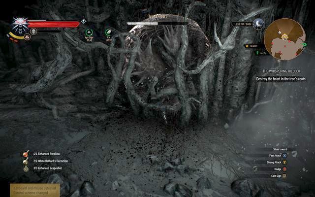 The heart of the tree - the prison of the ghost - The Witcher 3 Wild Hunt: Side quests, Crookbag Bog - walkthrough - Crookback Bog - The Witcher 3 Wild Hunt Guide