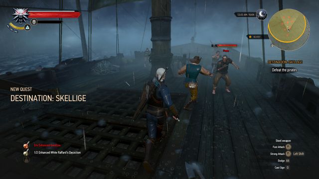 A battle with pirates - The Witcher 3 Wild Hunt: Destination Skellige - walkthrough - Free City of Novigrad - The Witcher 3 Wild Hunt Guide & Walkthrough