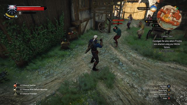 Beat the townsmen attacking you - The Witcher 3 Wild Hunt: Side quests, Free City of Novigrad - walkthrough - Free City of Novigrad - The Witcher 3 Wild Hunt Guide & Walkthrough