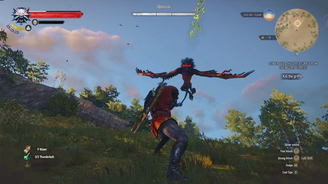 Use the crossbow to get the enemy down to the ground. - The Witcher 3 Wild Hunt: Witcher contracts, Oxenfurt - list, walkthrough - Oxenfurt - The Witcher 3 Wild Hunt Guide & Walkthrough