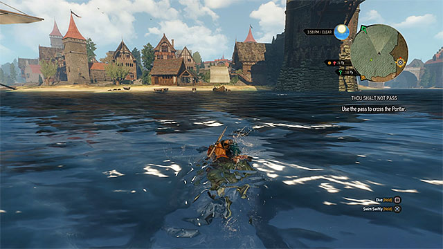 You can easily avoid the outposts without the need of obtaining a pass from the baron - Side quests in Inn by the Crossroads - Inn by the Crossroads - The Witcher 3 Wild Hunt Guide & Walkthrough