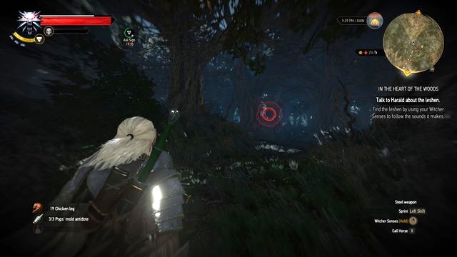 After destroying the totems walk towards the red point. - Side quests in Kaer Muire - Kaer Muire - The Witcher 3: Wild Hunt Game Guide & Walkthrough