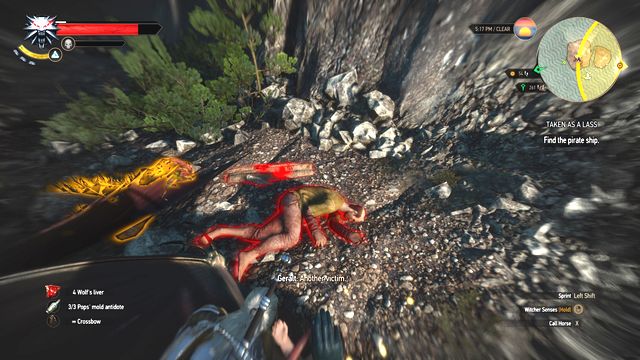 Examine all clues near the wrecked pirate ship. - Side quests in Kaer Muire - Kaer Muire - The Witcher 3: Wild Hunt Game Guide & Walkthrough