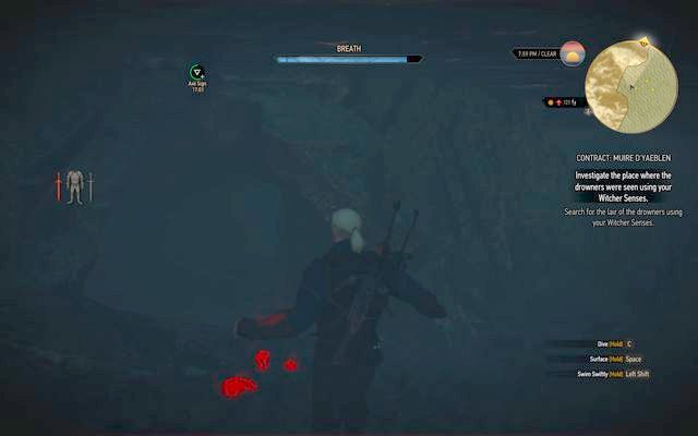 Underwater tunnel that leads to the cave - Witcher contracts in Kaer Trolde - Kaer Trolde - The Witcher 3 Wild Hunt Guide & Walkthrough