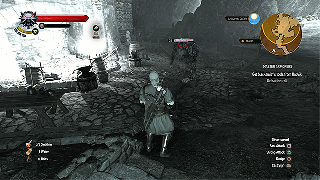 Kill the rock troll and find the toolbox - Side quests in Crows Perch - Crows Perch - The Witcher 3 Wild Hunt Guide & Walkthrough