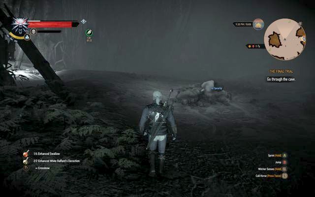 A cyclops in the cave - you can bypass it - Ugly Baby - main quest - Kaer Morhen - The Witcher 3 Wild Hunt Guide & Walkthrough
