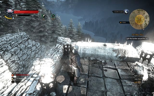 The Circle altar - Ugly Baby - main quest - Kaer Morhen - The Witcher 3 Wild Hunt Guide & Walkthrough
