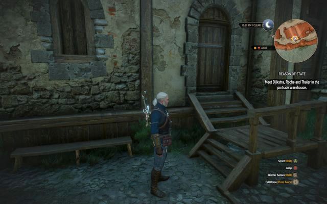 Entrance to the conspirators warehouse - Final Preparations - Epilogue - The Witcher 3 Wild Hunt Guide & Walkthrough