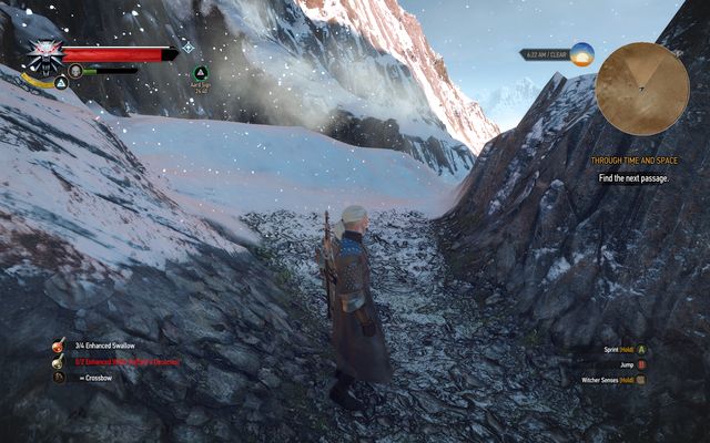 You will protect yourself from the blizzard by hiding behind rocks and buildings - Final Preparations - Epilogue - The Witcher 3 Wild Hunt Guide & Walkthrough