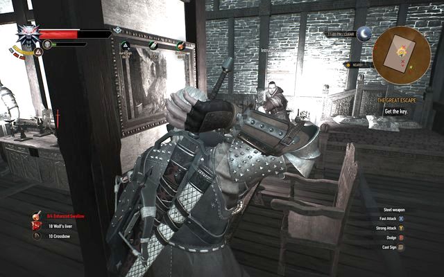 The warden - the room is very small, which makes the combat harder - Final Preparations - Epilogue - The Witcher 3 Wild Hunt Guide & Walkthrough