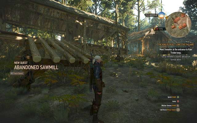 Abandoned sawmill - Side quests in Kaer Trolde - Kaer Trolde - The Witcher 3 Wild Hunt Guide & Walkthrough