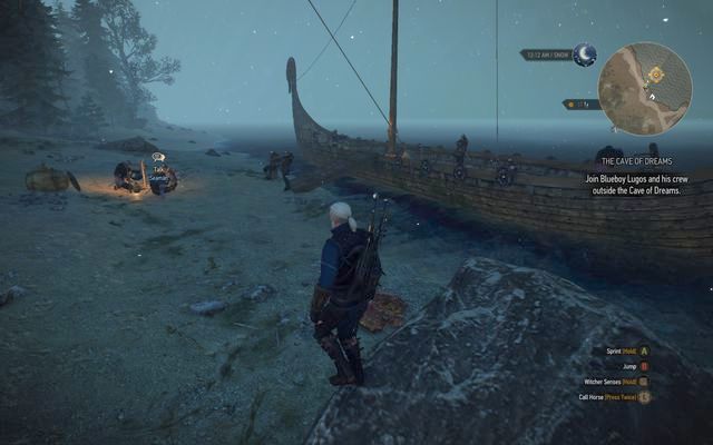 Reach the deck of the ship outside the cave - Side quests in Kaer Trolde - Kaer Trolde - The Witcher 3 Wild Hunt Guide & Walkthrough