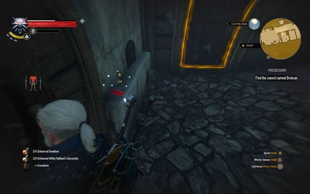 The key to the basement in the first room - Side quests in Kaer Trolde - Kaer Trolde - The Witcher 3 Wild Hunt Guide & Walkthrough
