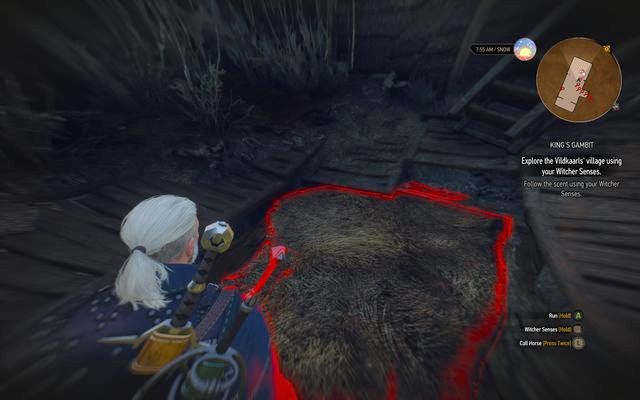 Examine the carpet in the house in order to open the passage - Side quests in Kaer Trolde - Kaer Trolde - The Witcher 3 Wild Hunt Guide & Walkthrough