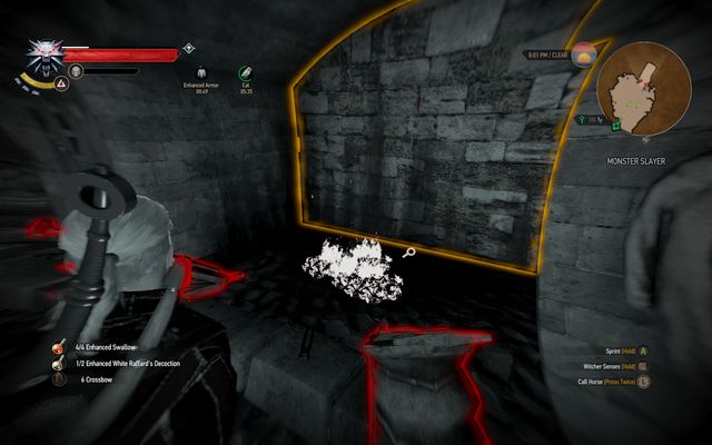 Bellows and the highlighted entrance hidden in the furnace - Side quests in Epilogue - Epilogue - The Witcher 3 Wild Hunt Guide & Walkthrough