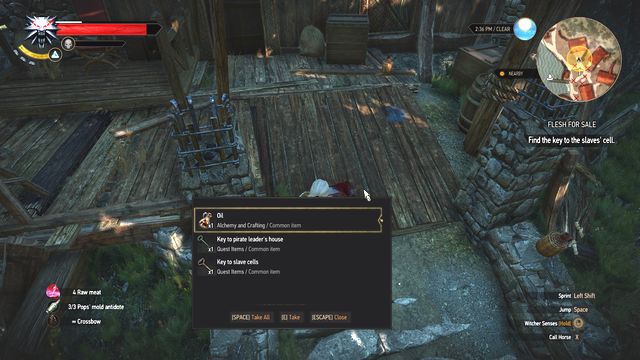 Take the keys from the body of pirates leader. It will open his quarter and slaves cage. - The Witcher 3 Wild Hunt: Side quests in Faroe Isle - list, walkthrough - Faroe Isle - The Witcher 3 Wild Hunt Guide & Walkthrough