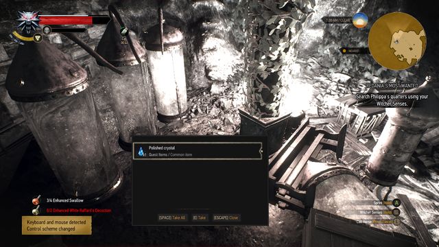 The crystal found near the pillar - Side quests in Free City of Novigrad - Free City of Novigrad - The Witcher 3 Wild Hunt Guide & Walkthrough