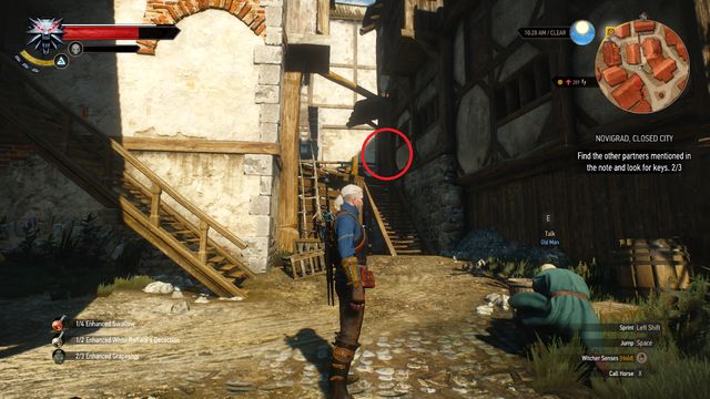 The last one can be found in the south-eastern part of the map, in a house to which you walk through the stairs - Side quests in Free City of Novigrad - Free City of Novigrad - The Witcher 3 Wild Hunt Guide & Walkthrough