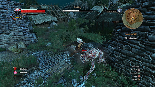 Stun the botchling with the Axii sign - Family Matters - main quest - Crows Perch - The Witcher 3 Wild Hunt Guide & Walkthrough