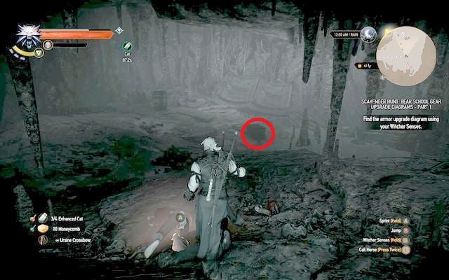 Chest inside the Grotto - Enhanced Bear School Gear - Bear School Gear - The Witcher 3 Wild Hunt Guide & Walkthrough