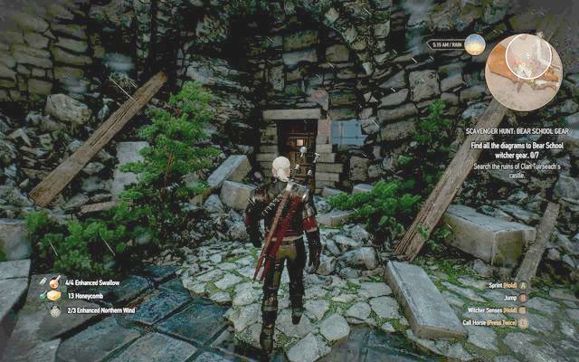 Entrance to the ruins - Basic Bear School Gear - Bear School Gear - The Witcher 3 Wild Hunt Guide & Walkthrough
