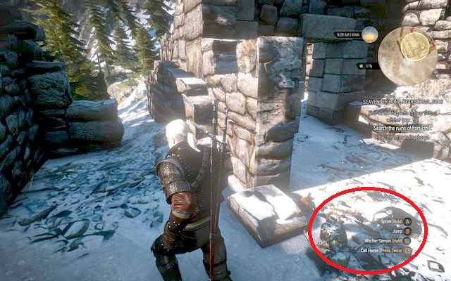 Keep running through the southern edge of the ruins right into the destroyed annexe - Basic Bear School Gear - Bear School Gear - The Witcher 3 Wild Hunt Guide & Walkthrough