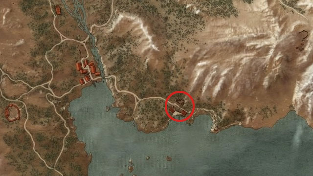 Near Fyresdal to the south-east of Kaer Muire Ruined Inn - Basic Bear School Gear - Bear School Gear - The Witcher 3 Wild Hunt Guide & Walkthrough