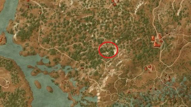 Follow the path leading south-east from Lindenvale to find the entrance to the cave - Basic Griffin School Gear - Griffin School Gear - The Witcher 3: Wild Hunt Game Guide & Walkthrough